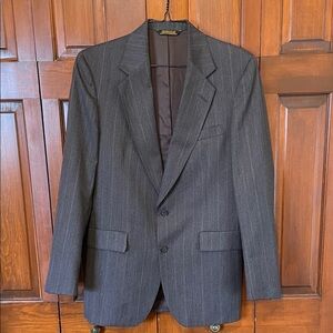 Adam’s Row By Richmond Dark Gray Blazer With Subtle Stripes.Size 42R/32L.